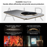 HUAWEI Mate 70 Air, 16 Go+512 Go, identification latérale par empreinte digitale, HarmonyOS 5.1 Kirin 9020B 7 pouces, NFC, OTG, ne prend pas en charge Google Play, 16 Go+512 Go