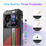 Téléphone robuste HOTWAV Hyper 7 Pro, 16 Go + 256 Go, batterie 10 800 mAh, écran 6,6 pouces, Android 14, processeur MediaTek Dimensity 7050 5G, compatible 5G, OTG et NFC.