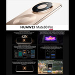 HUAWEI Mate 80 Pro, 12 Go + 512 Go, identification latérale par empreinte digitale, HarmonyOS 6.0 Kirin 9030 de 6,75 pouces, NFC, OTG, ne prend pas en charge Google Play, 12 Go + 512 Go