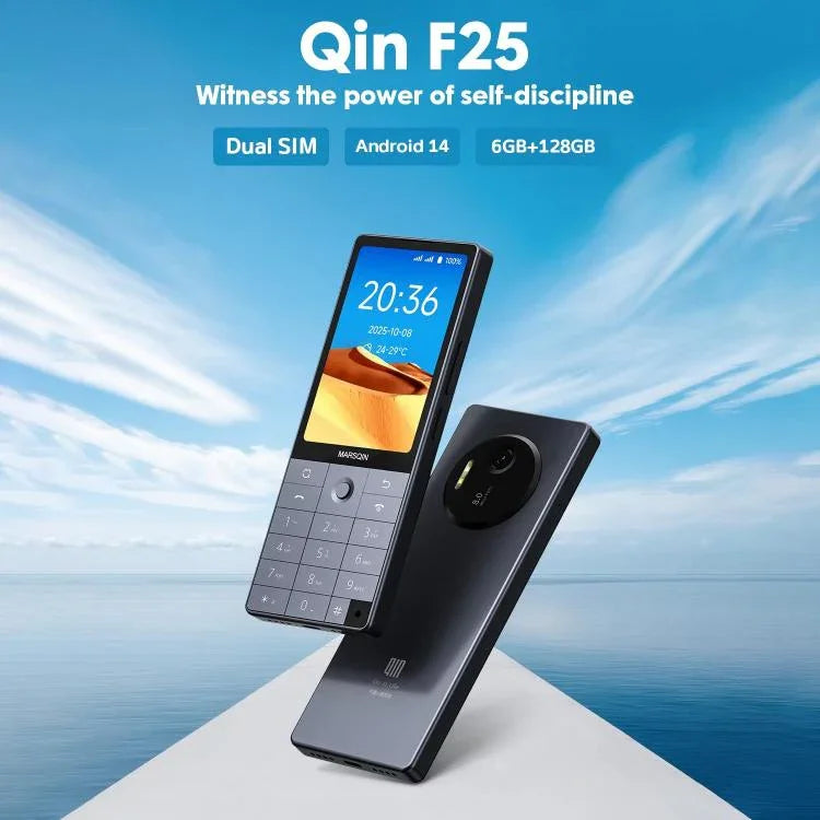 DUOQIN F25 Téléphone portable intelligent à clavier pour personnes âgées, 6 Go+128 Go, Android 14 MTK8786 Octa-Core de 3,54 pouces, Réseau : 4G