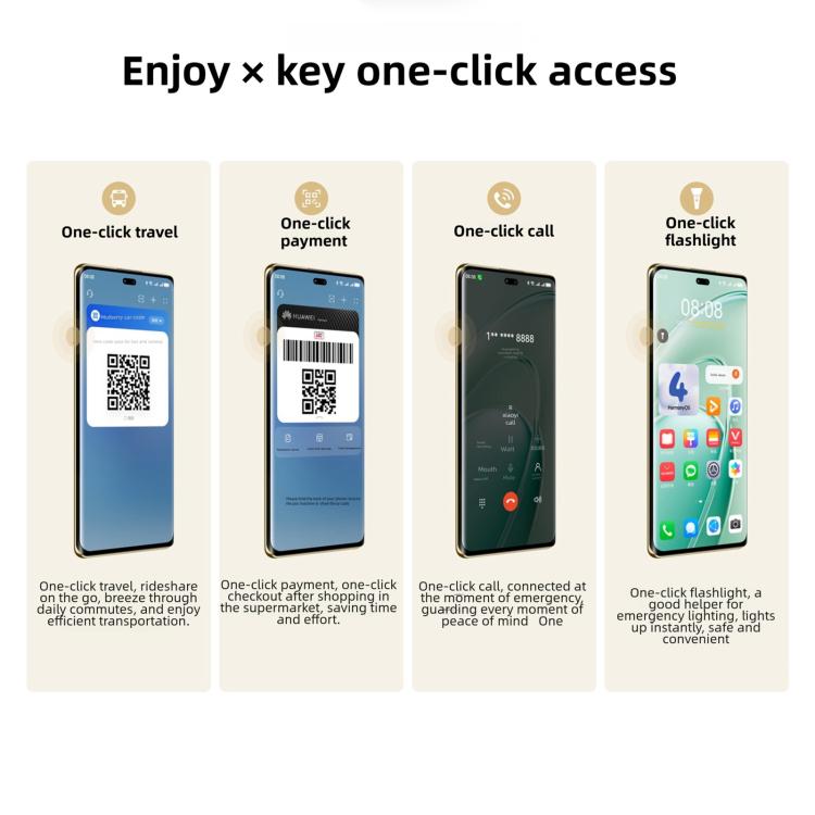 HUAWEI Enjoy 70X Premium Edition, 8 Go+512 Go, Empreinte digitale sous l'écran, HarmonyOS 4.2 Kirin 8000 de 6,78 pouces, Réseau : 4G, OTG, NFC, Ne prend pas en charge Google Play, 8 Go+512 Go