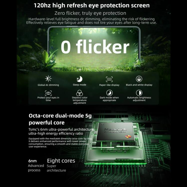 Realme V70, 12 Go + 256 Go, 6,67 pouces Realme UI 6.0 Android 15 Dimensity 6300 5G Octa Core, Réseau : 5G, 12 Go + 256 Go
