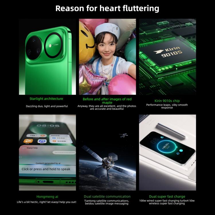 Huawei nova 15 Pro, verre Kunlun, 12 Go+256 Go, identification latérale par empreinte digitale, 6,84 pouces HarmonyOS 6.0 Kirin 9010S Octa Cora, NFC, OTG, ne prend pas en charge Google Play, 12 Go+256 Go