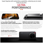 Xiaomi 17 Ultra Par Leica, 16 Go+1 To, Empreinte Digitale Ultrasonique 3D, 6,9 Pouces Xiaomi HyperOS 3 Snapdragon 8 Elite Gen 5 Octa Core, NFC, Réseau : 5G, Par Leica, 16 Go+1 To