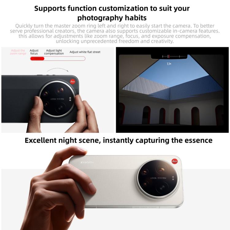 Xiaomi 17 Ultra Par Leica, 16 Go+512 Go, Empreinte Digitale Ultrasonique 3D, 6,9 pouces Xiaomi HyperOS 3 Snapdragon 8 Elite Gen 5 Octa Core, NFC, Réseau : 5G, Par Leica, 16 Go+512 Go