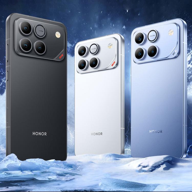 Honor WIN, 12 Go + 256 Go, empreinte digitale ultrasonique 3D, batterie 10000 mAh, MagicOS 10.0 / Android 16 de 6,83 pouces, Snapdragon 8 Elite Gen 5 Octa Core, Réseau : 5G, NFC, OTG, 12 Go + 256 Go