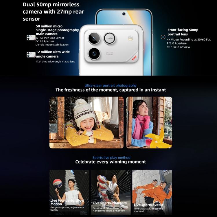 Honor WIN RT, 12 Go + 512 Go, empreinte digitale ultrasonique 3D, batterie 10000 mAh, MagicOS 10.0 / Android 16 Snapdragon 8 Elite Octa Core de 6,83 pouces, réseau : 5G, NFC, OTG, 12 Go + 512 Go