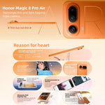 Honor Magic8 Pro Air, 12 Go+256 Go, empreinte digitale sous écran, MagicOS 10.0 / Android 16 de 6,31 pouces, Dimensity 9500 Octa Core, Réseau : 5G, NFC, OTG, 12 Go+256 Go