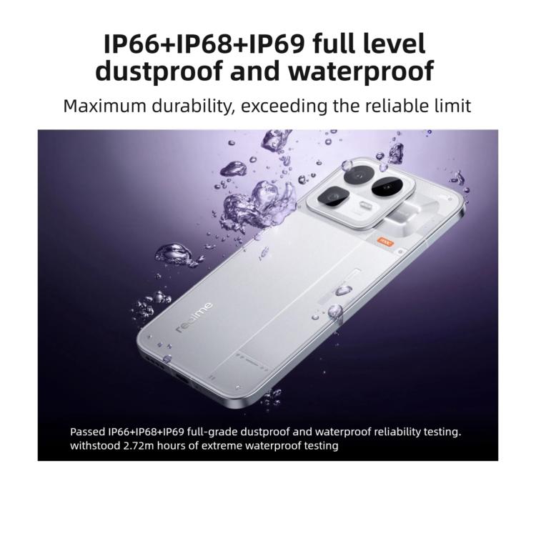 Realme Neo8, 16Go+1To, Empreinte Digitale Écran Ultrasonique, 6.78 pouces Realme UI 7.0 Snapdragon 8 Gen 5 Octa Core, OTG, NFC, Réseau: 5G, 16Go+1To