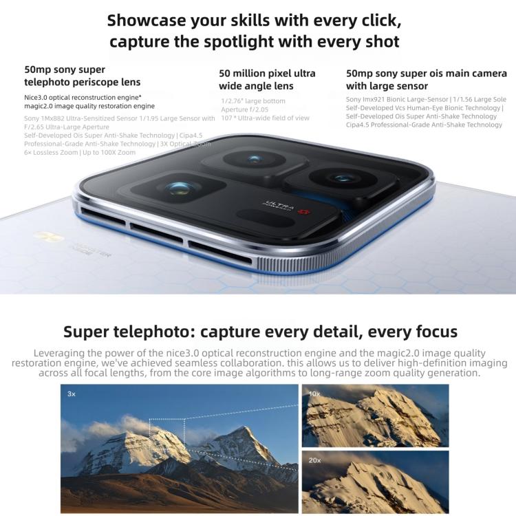 vivo iQOO 15 Ultra, 16 Go+256 Go, capteur d'empreintes digitales 3D à ultrasons, Android 16 OriginOS 6 de 6,85 pouces, Octa Core Snapdragon 8 Elite Gen 5, OTG, NFC, Réseau : 5G, compatible Google Play, 16 Go+256 Go