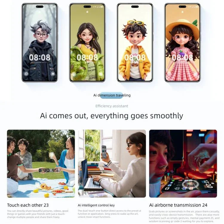Huawei nova 14 Pro, 12 Go + 512 Go, lecteur d'empreintes digitales latéral, écran 6,78 pouces, HarmonyOS 5.0, NFC, OTG, non compatible avec Google Play, 12 Go + 512 Go, nova 14 Pro, 12 Go + 512 Go