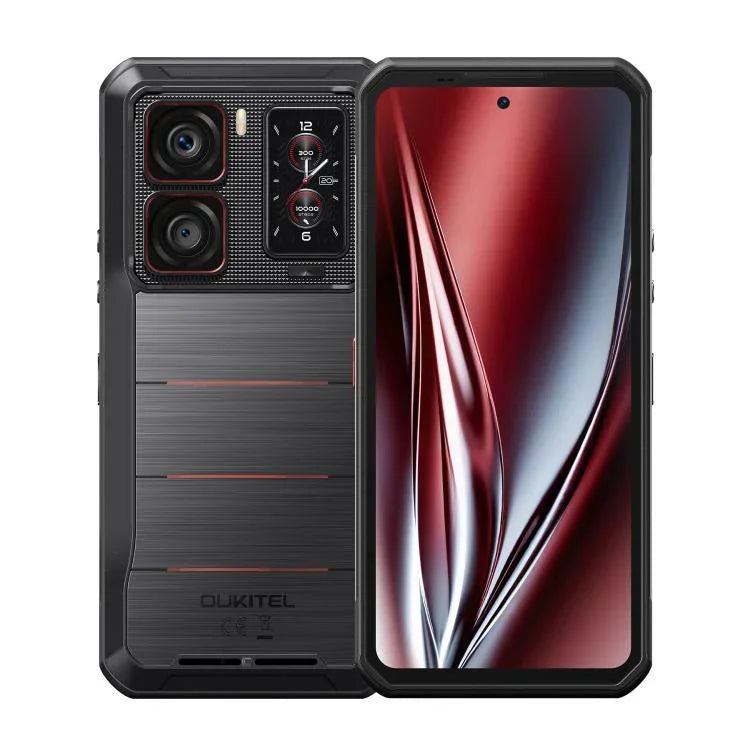Téléphone Robuste Oukitel WP300 avec Montre, 12 Go + 512 Go, 6,8 Pouces Android 15 MediaTek Dimensity 7050 Octa Core, NFC, OTG, Réseau : 5G