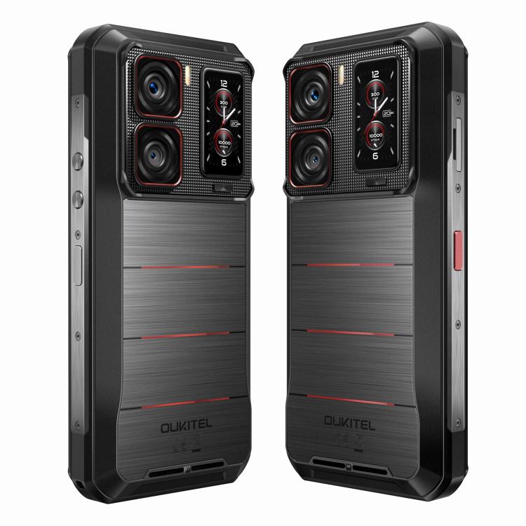 Téléphone Robuste Oukitel WP300 avec Montre, 12 Go + 512 Go, 6,8 Pouces Android 15 MediaTek Dimensity 7050 Octa Core, NFC, OTG, Réseau : 5G