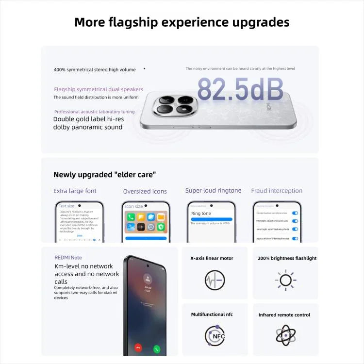 Xiaomi Redmi Note 15 Pro 5G, 12 Go + 256 Go, écran de 6,83 pouces, Xiaomi HyperOS 2 Dimensity 7400-Ultra Octa Core, Réseau : 5G, NFC, 12 Go + 256 Go