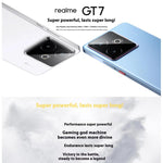 Realme GT7, 12 Go+256 Go, Android 15 / Realme UI 6.0 de 6,8 pouces, MediaTek Dimensity 9400+ Octa Core, NFC, Réseau : 5G, compatible Google Play, 12 Go+256 Go