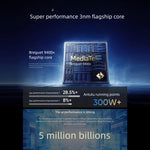 Realme GT7, 12 Go+256 Go, Android 15 / Realme UI 6.0 de 6,8 pouces, MediaTek Dimensity 9400+ Octa Core, NFC, Réseau : 5G, compatible Google Play, 12 Go+256 Go