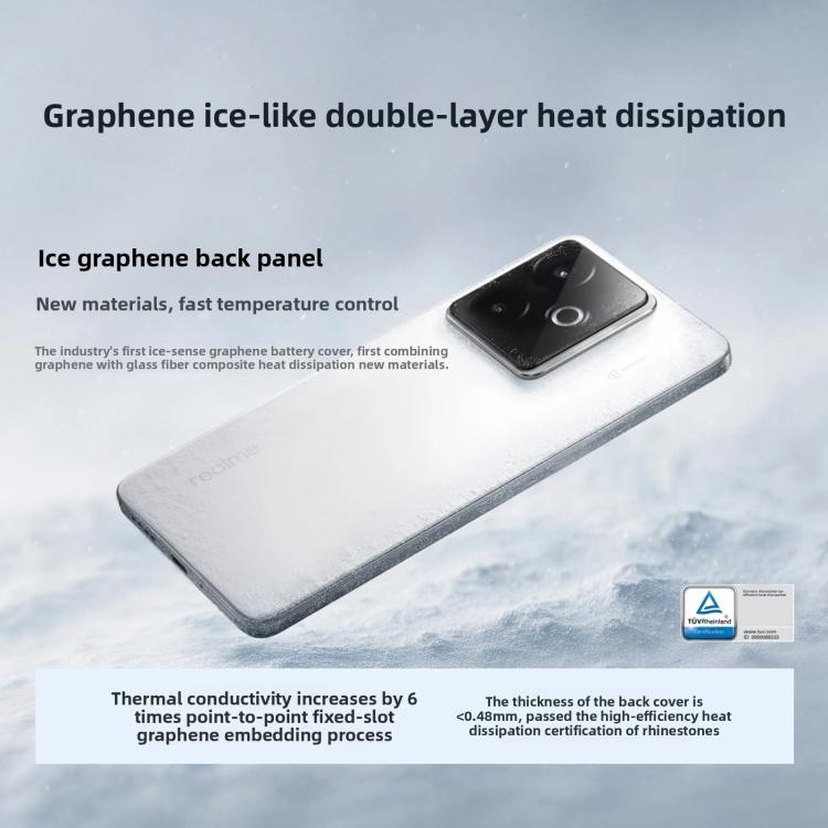 Realme GT7, 12 Go + 256 Go, Android 15 / Realme UI 6.0 de 6,8 pouces, MediaTek Dimensity 9400+ Octa Core, NFC, Réseau : 5G, Prise en charge de Google Play, 12 Go + 512 Go