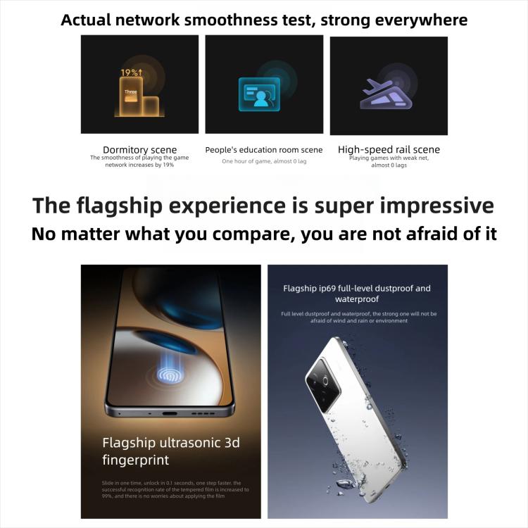 Realme GT7, 16 Go+512 Go, Android 15 de 6,8 pouces / Realme UI 6.0 MediaTek Dimensity 9400+ Octa Core, NFC, Réseau : 5G, Compatible Google Play, 16 Go+512 Go