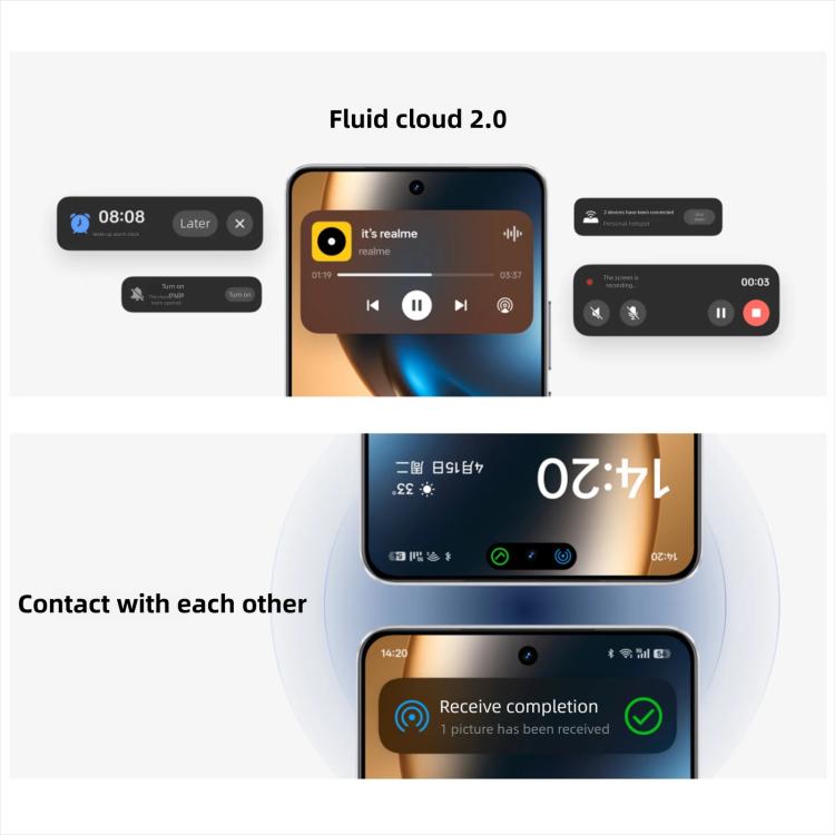 Realme GT7, 16 Go+512 Go, Android 15 de 6,8 pouces / Realme UI 6.0 MediaTek Dimensity 9400+ Octa Core, NFC, Réseau : 5G, Compatible Google Play, 16 Go+512 Go