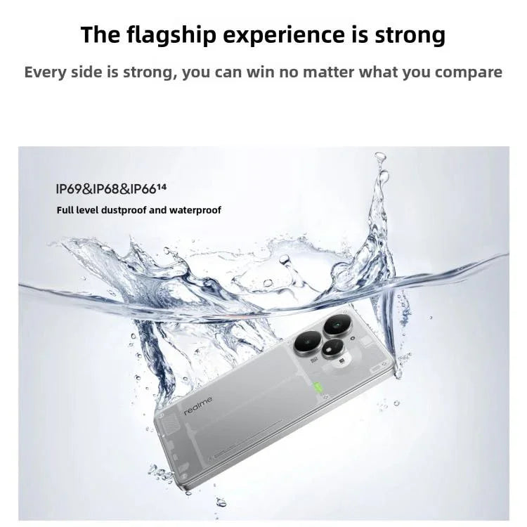 Realme Neo7 Turbo, 12 Go+512 Go, Android 15/Realme UI 6.0 de 6,8 pouces, MediaTek Dimensity 9400e Octa Core, NFC, Réseau : 5G, Compatible Google Play, 12 Go+512 Go