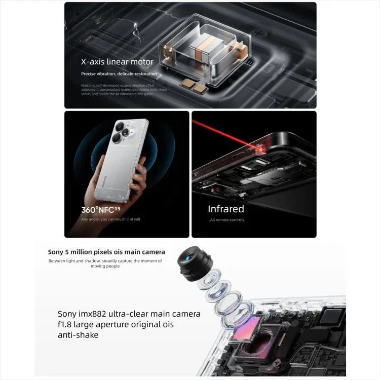 Realme Neo7 Turbo, 12 Go+512 Go, Android 15/Realme UI 6.0 de 6,8 pouces, MediaTek Dimensity 9400e Octa Core, NFC, Réseau : 5G, Compatible Google Play, 12 Go+512 Go
