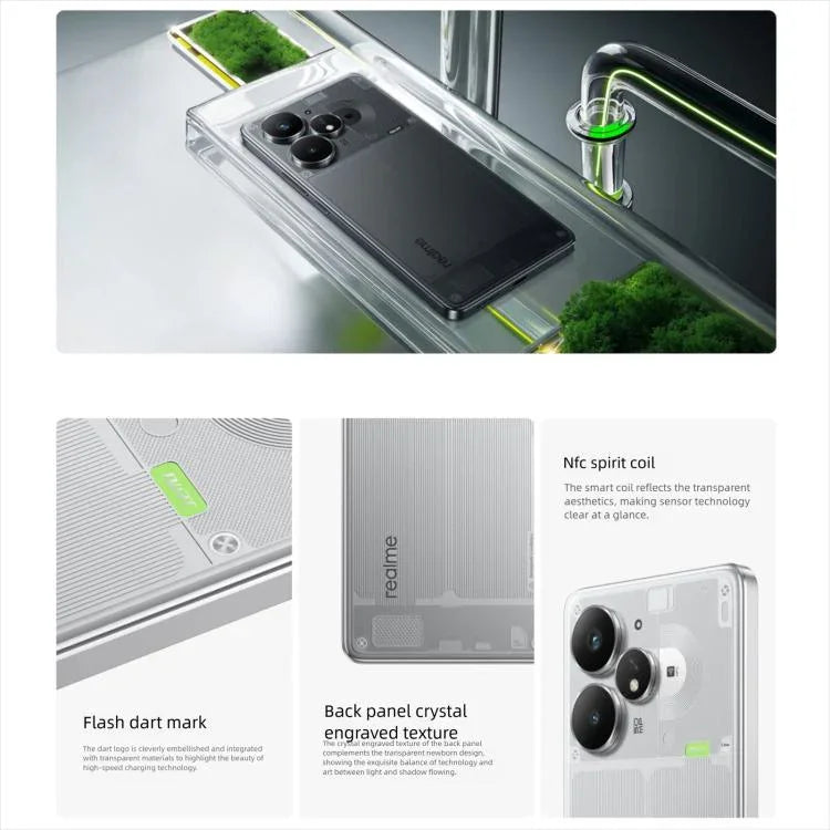 Realme Neo7 Turbo, 12 Go+512 Go, Android 15/Realme UI 6.0 de 6,8 pouces, MediaTek Dimensity 9400e Octa Core, NFC, Réseau : 5G, Compatible Google Play, 12 Go+512 Go