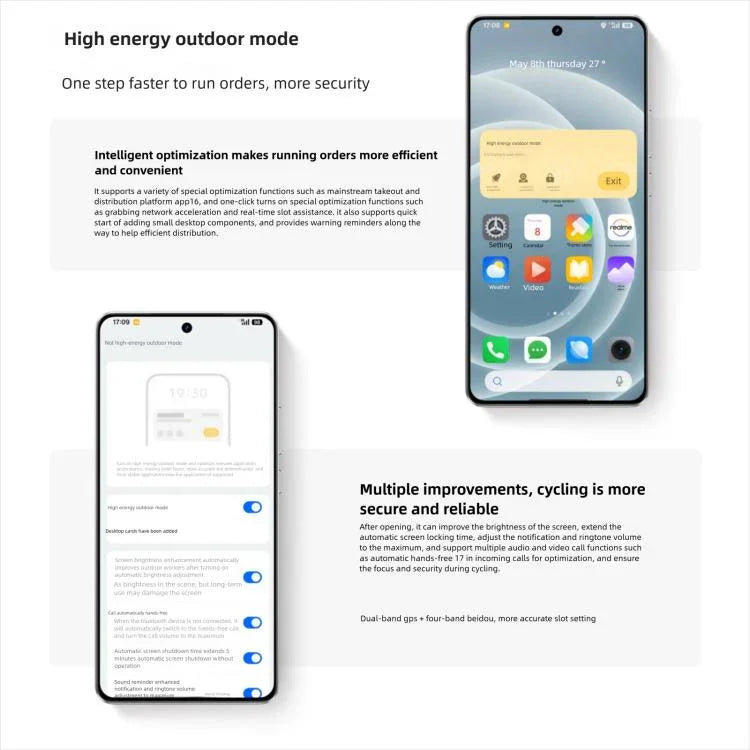 Realme Neo7 Turbo, 12GB+256GB, Android 15 / Realme UI 6.0 de 6,8 pouces, Octa Core MediaTek Dimensity 9400e, NFC, Réseau : 5G, Compatible Google Play, 16GB+256GB