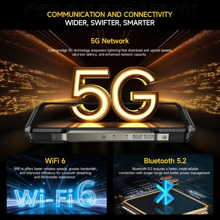 Ulefone Armor 27 Pro, téléphone robuste, 12 Go + 256 Go, vision nocturne, batterie 10 600 mAh, écran 6,78 pouces, Android 14, processeur octocœur MediaTek Dimensity 6300, réseau : 5G, NFC, Armor 27 Pro