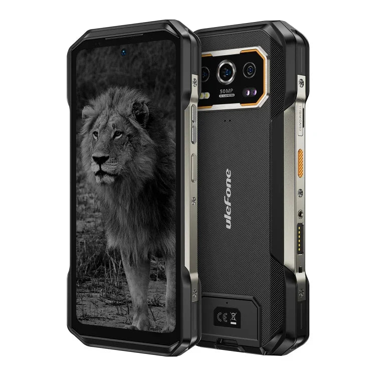 Ulefone Armor 27 Pro, téléphone robuste, 12 Go + 256 Go, vision nocturne, batterie 10 600 mAh, écran 6,78 pouces, Android 14, processeur octocœur MediaTek Dimensity 6300, réseau : 5G, NFC, Armor 27 Pro