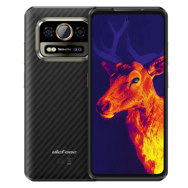 Ulefone Armor 25T, téléphone robuste, 6 Go + 256 Go, imagerie thermique, écran 6,78 pouces, Android 14, processeur octa-core MediaTek Helio G99, réseau : 4G, NFC, OTG, Armor 25T