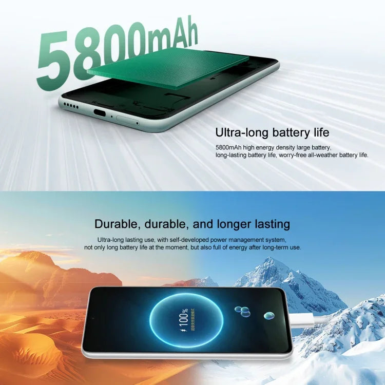Honor X60, 12 Go + 512 Go, capteur d'empreintes digitales latéral, écran 6,8 pouces, MagicOS 8.0, processeur octocœur Dimensity 7025 Ultra, réseau : 5G, OTG, non compatible avec Google Play, 12 Go + 512 Go
