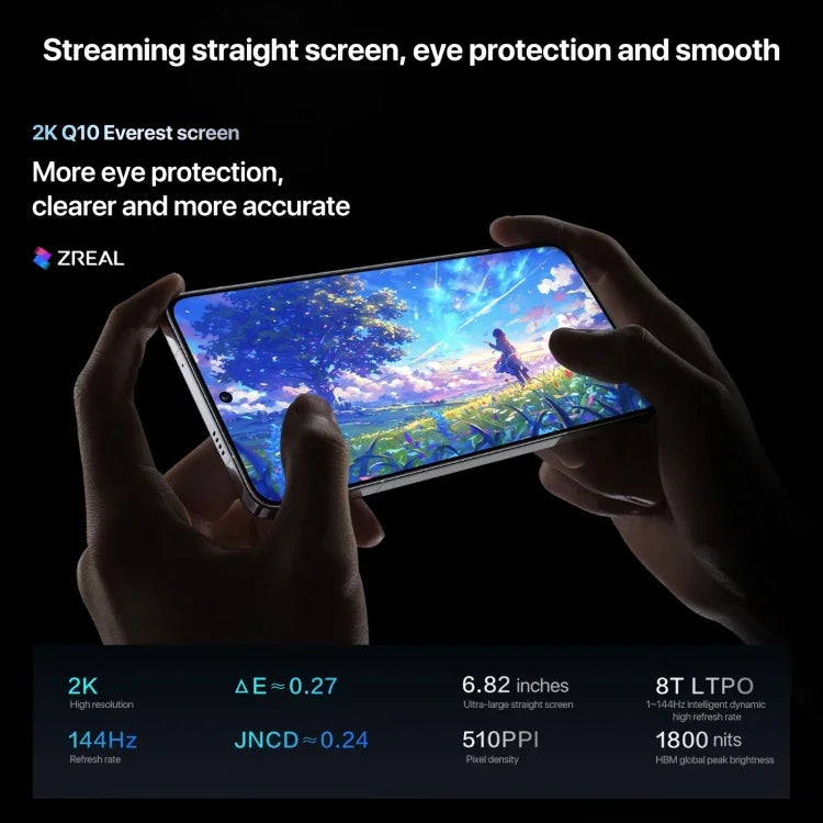 vivo iQOO 13, 16 Go + 1 To, reconnaissance faciale et empreinte digitale sous l'écran, écran 6,82 pouces, Android 15 OriginOS 5, processeur Snapdragon 8 Elite Octa Core, OTG, NFC, réseau 5G, compatible avec Google Play, 16 Go + 1 To