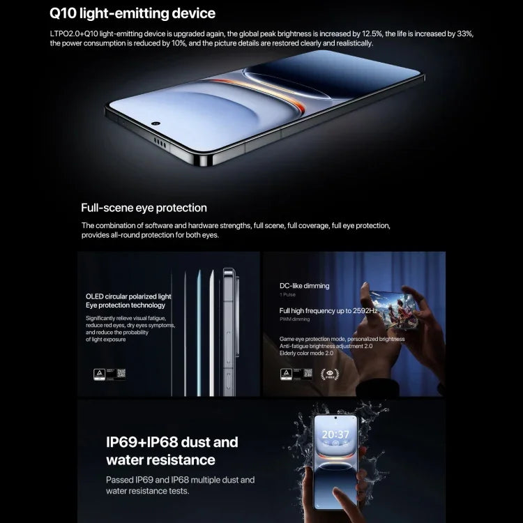 vivo iQOO 13, 16 Go + 1 To, reconnaissance faciale et empreinte digitale sous l'écran, écran 6,82 pouces, Android 15 OriginOS 5, processeur Snapdragon 8 Elite Octa Core, OTG, NFC, réseau 5G, compatible avec Google Play, 16 Go + 1 To