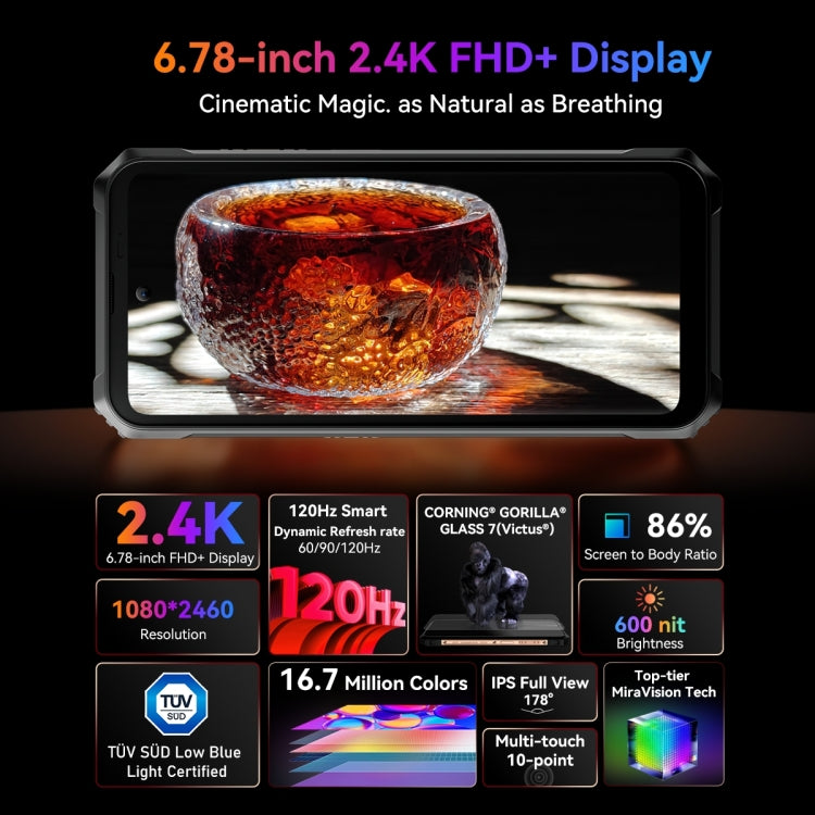 Blackview BL9000 Pro 5G, Caméra Thermique, 12GB+512GB, IP68/IP69K/MIL-STD-810H, 6,78 pouces Android 14 MediaTek Dimensity 8020 Octa Core, Réseau : 5G, NFC, OTG, BL9000 Pro 5G 12GB+512GB