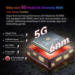 Blackview BL9000 Pro 5G, Caméra Thermique, 12GB+512GB, IP68/IP69K/MIL-STD-810H, 6,78 pouces Android 14 MediaTek Dimensity 8020 Octa Core, Réseau : 5G, NFC, OTG, BL9000 Pro 5G 12GB+512GB