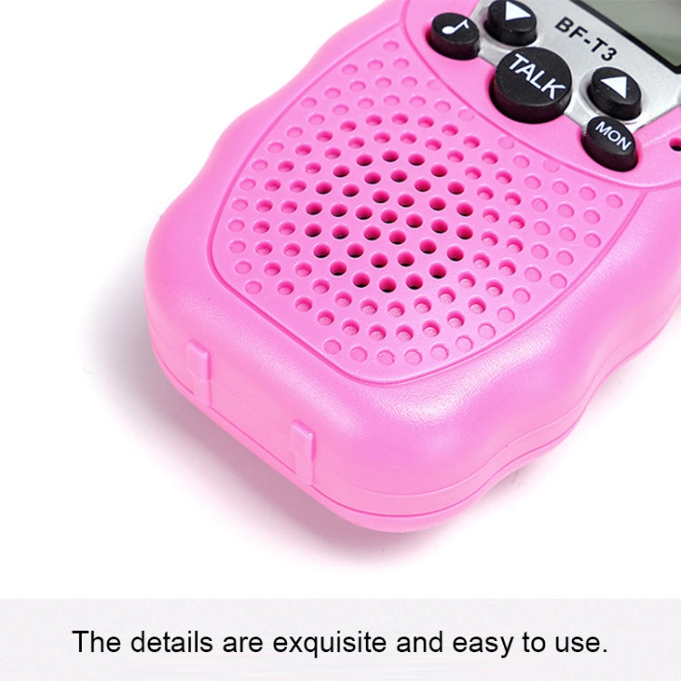 2 pièces BaoFeng BF-T3 1W talkies-walkies portables pour enfants, bande simple, fonction moniteur, prise EU, BF-T3 prise EU
