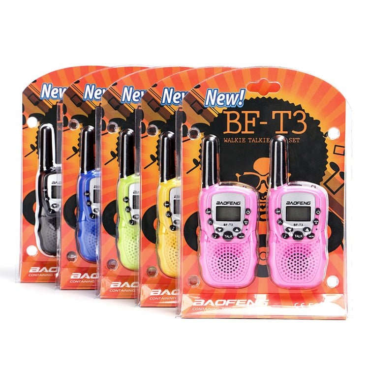2 pièces BaoFeng BF-T3 1W talkies-walkies portables pour enfants, bande simple, fonction moniteur, prise EU, BF-T3 prise EU