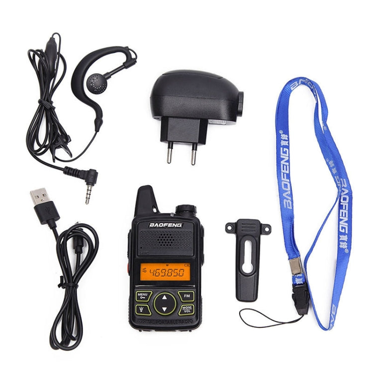 Talkie-walkie portable à bande simple BaoFeng BF-T1, prise US, BF-T1 prise US