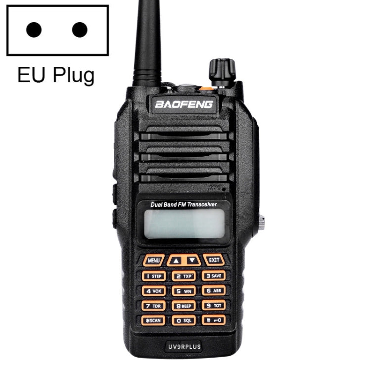 Talkie-walkie portable étanche à double bande BaoFeng BF-UV9R Plus 10W avec antenne, prise EU, BF-UV9Rplus prise EU