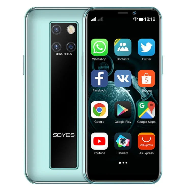 Identification faciale, Android 9.0 de 3,46 pouces, MTK6739CW Quad Core jusqu'à 1,28 GHz, Double SIM, Bluetooth, WiFi, GPS, Réseau : 4G, 3 Go+64 Go