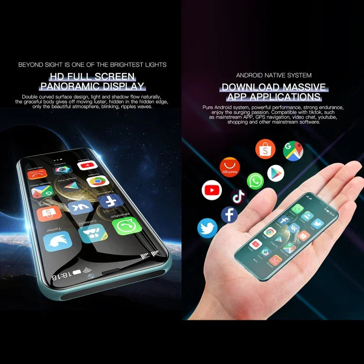 Identification faciale, Android 9.0 de 3,46 pouces, MTK6739CW Quad Core jusqu'à 1,28 GHz, Double SIM, Bluetooth, WiFi, GPS, Réseau : 4G, 3 Go+64 Go