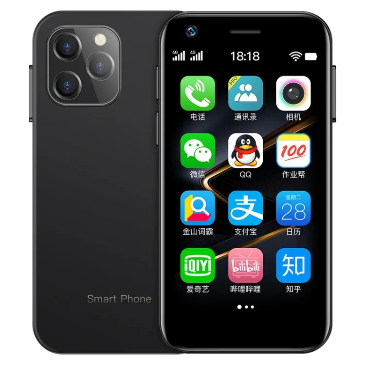SOYES XS12, 3 Go + 32 Go, écran 3 pouces, Android 9.0, processeur quadricœur MTK6737M jusqu'à 1,1 GHz, Bluetooth, Wi-Fi, radio FM, réseau 4G, double SIM, 3 Go + 32 Go