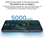 Double caméra arrière, lecteur d'empreintes digitales latéral, batterie 5 000 mAh, écran 7,09 pouces Magic UI 5.0 (Android R), processeur octocœur Dimensity 900 jusqu'à 2,4 GHz, réseau : 5G, NFC, non compatible avec Google Play, X30 Max 5G 8 Go + 128 Go