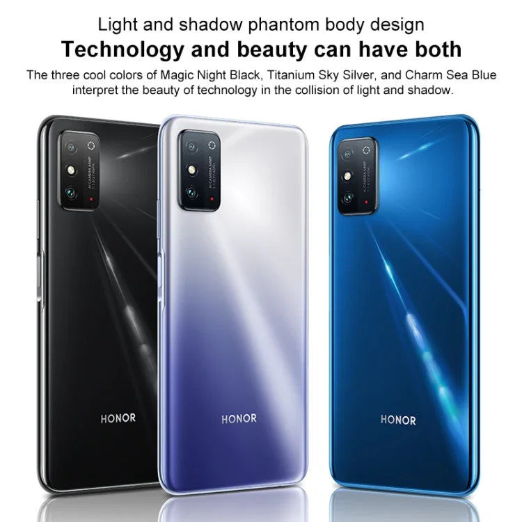 Double caméra arrière, lecteur d'empreintes digitales latéral, batterie 5 000 mAh, écran 7,09 pouces Magic UI 5.0 (Android R), processeur octocœur Dimensity 900 jusqu'à 2,4 GHz, réseau : 5G, NFC, non compatible avec Google Play, X30 Max 5G 8 Go + 128 Go