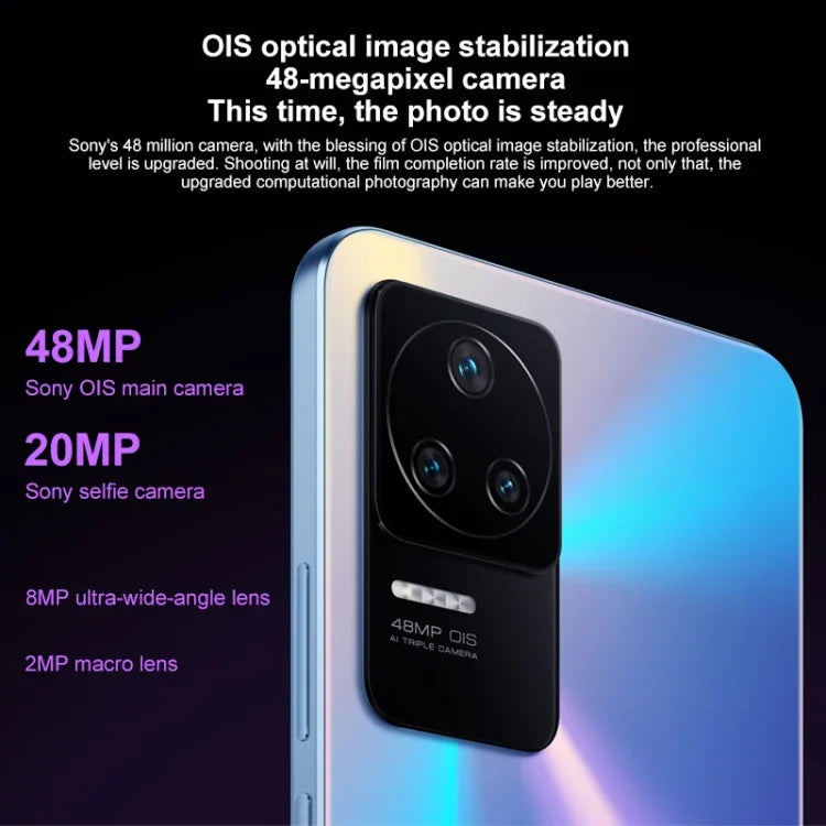 Triple caméra arrière, batterie de 4 500 mAh, lecteur d’empreintes digitales, écran MIUI 13 de 6,67 pouces, processeur Qualcomm Snapdragon 870 octocœur jusqu’à 3,2 GHz, réseau 5G, double SIM, NFC, infrarouge, 12 Go + 256 Go