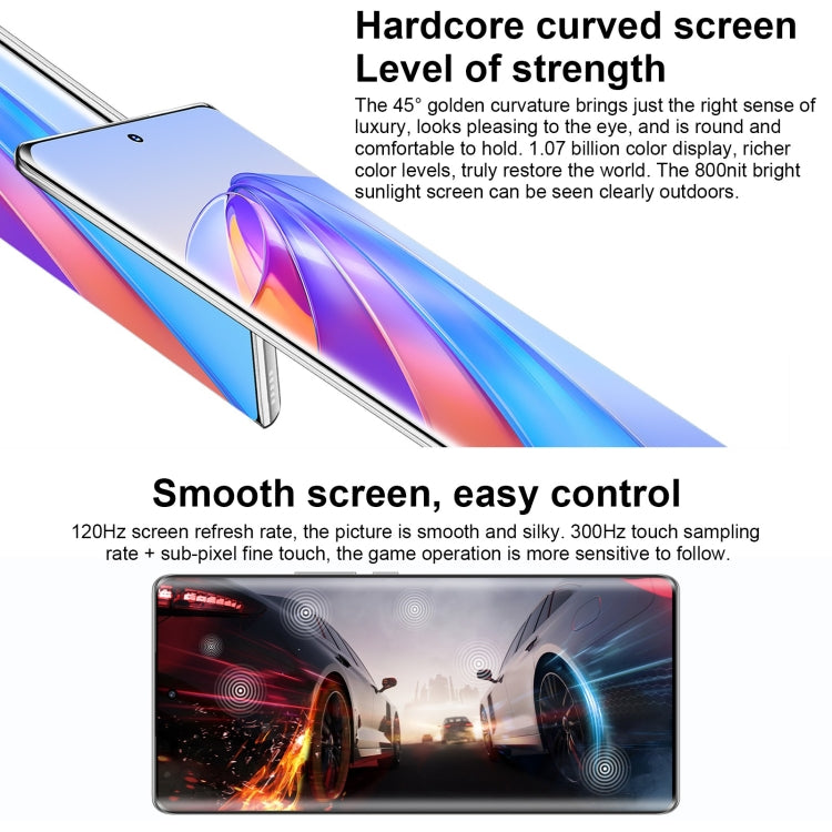 Double caméra arrière, lecteur d'empreintes digitales sous l'écran, batterie de 5 100 mAh, écran Magic UI 6.1 de 6,67 pouces / Android 12, processeur Snapdragon 695 octocœur jusqu'à 2,2 GHz, réseau : 5G, OTG, non compatible avec Google Play, 8 Go + 128 Go