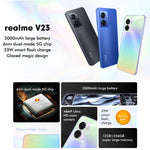 Double caméra arrière, identification latérale par empreinte digitale, batterie 5000 mAh, 6,58 pouces Realme UI 3.0 / Android 12 MediaTek Dimensity 810 Octa Core jusqu'à 2,4 GHz, Réseau : 5G, Support Google Play, 12 Go+256 Go