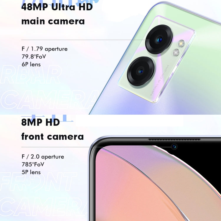 Double caméra arrière, identification latérale par empreinte digitale, batterie 5000 mAh, 6,58 pouces Realme UI 3.0 / Android 12 MediaTek Dimensity 810 Octa Core jusqu'à 2,4 GHz, Réseau : 5G, Support Google Play, 12 Go+256 Go