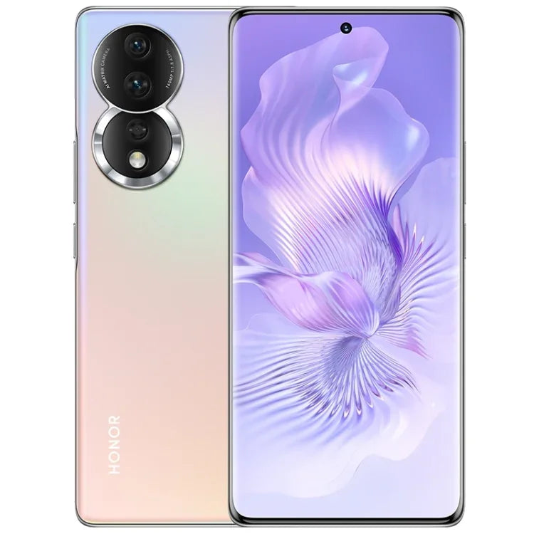 Triple caméra arrière, lecteur d'empreintes digitales sous l'écran, écran Magic UI 7.0 de 6,67 pouces, processeur Qualcomm Snapdragon 782G Octa-Core jusqu'à 2,7 GHz, réseau : 5G, OTG, NFC, non compatible avec Google Play, Honor 80 5G, 8 Go + 256 Go