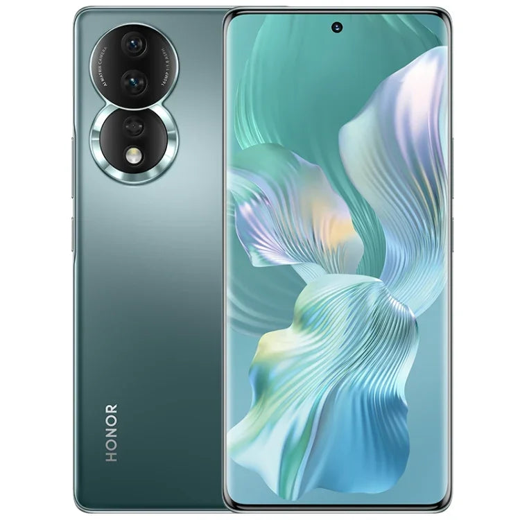 Triple caméra arrière, lecteur d'empreintes digitales sous l'écran, écran Magic UI 7.0 de 6,67 pouces, processeur Qualcomm Snapdragon 782G Octa-Core jusqu'à 2,7 GHz, réseau : 5G, OTG, NFC, non compatible avec Google Play, Honor 80 5G, 8 Go + 256 Go